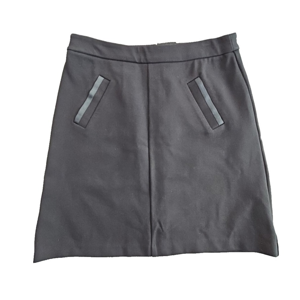 Mario Serrani Italy Bodymagic Slimming Skirt Black Pencil Knee Length Size 8 EUC